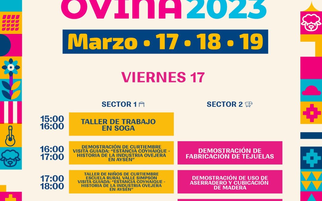 PROGRAMACIÓN EXPO GANADERA OVINA 2023